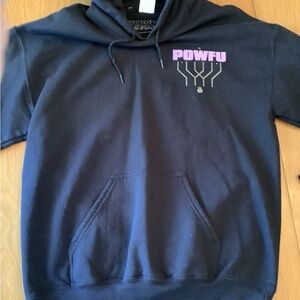 Powfu Black Hoodie with Purple Graphic